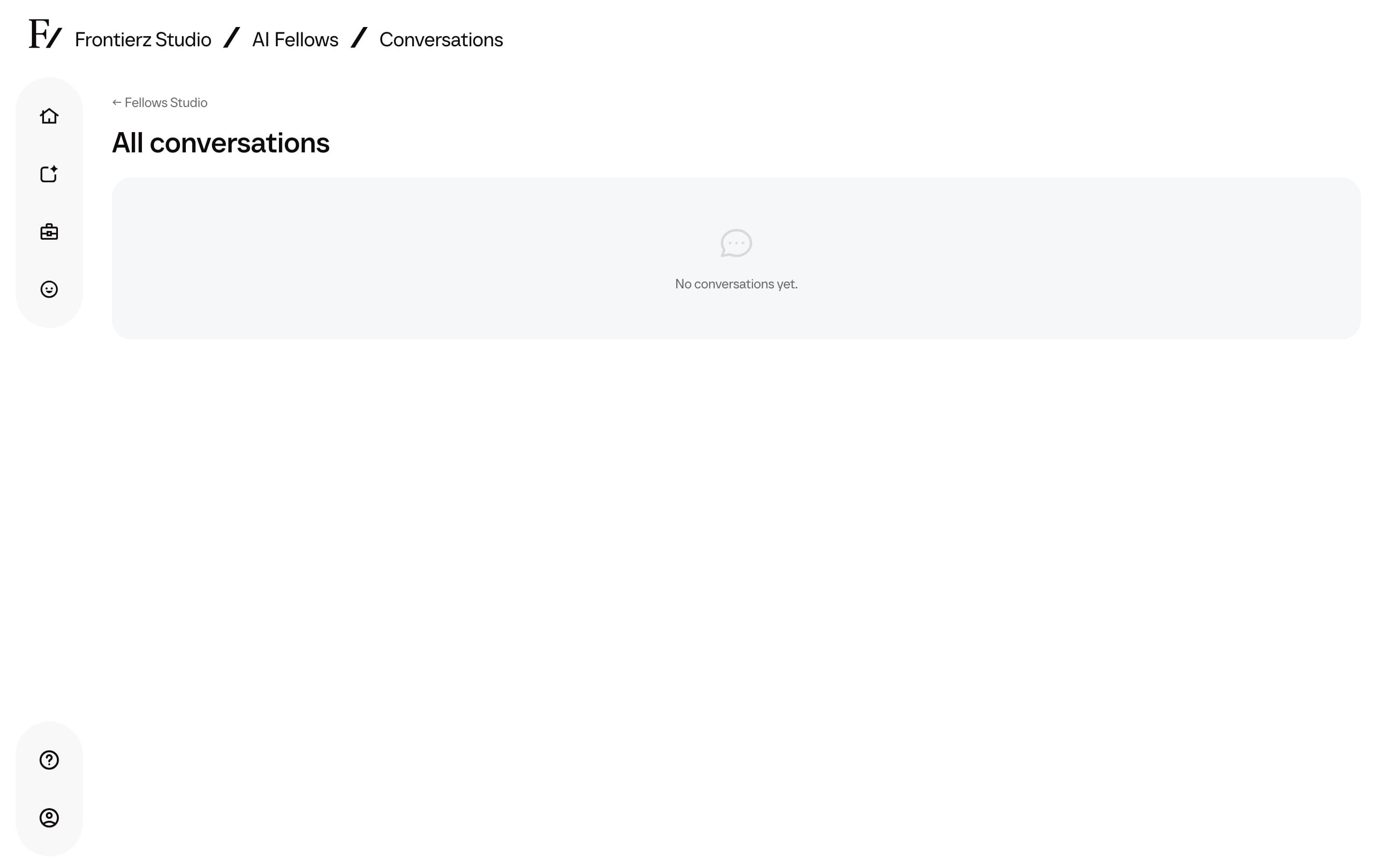 Conversations page with the Export all button