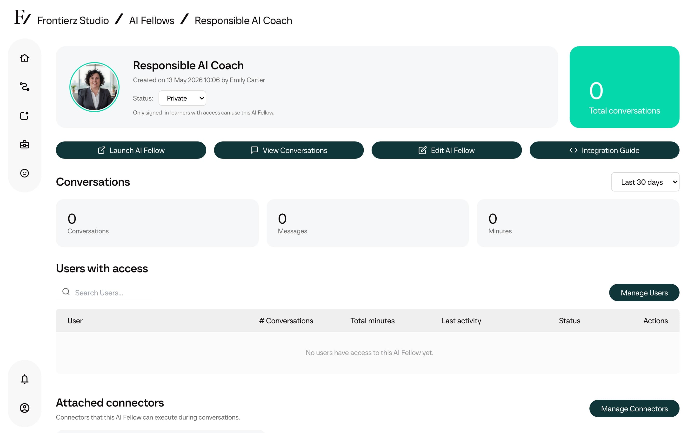 Final review or created AI Fellow monitor page