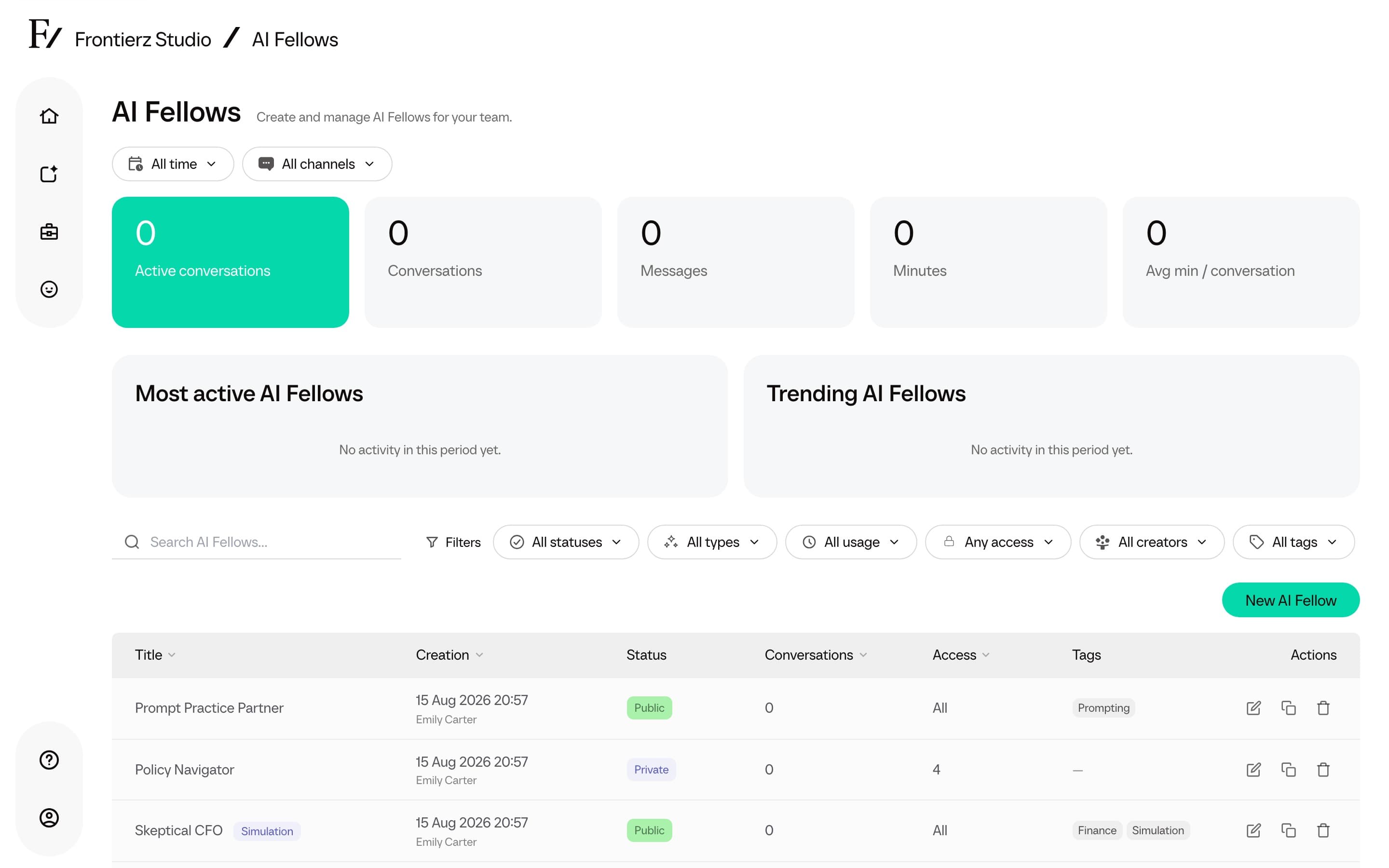 AI Fellows list