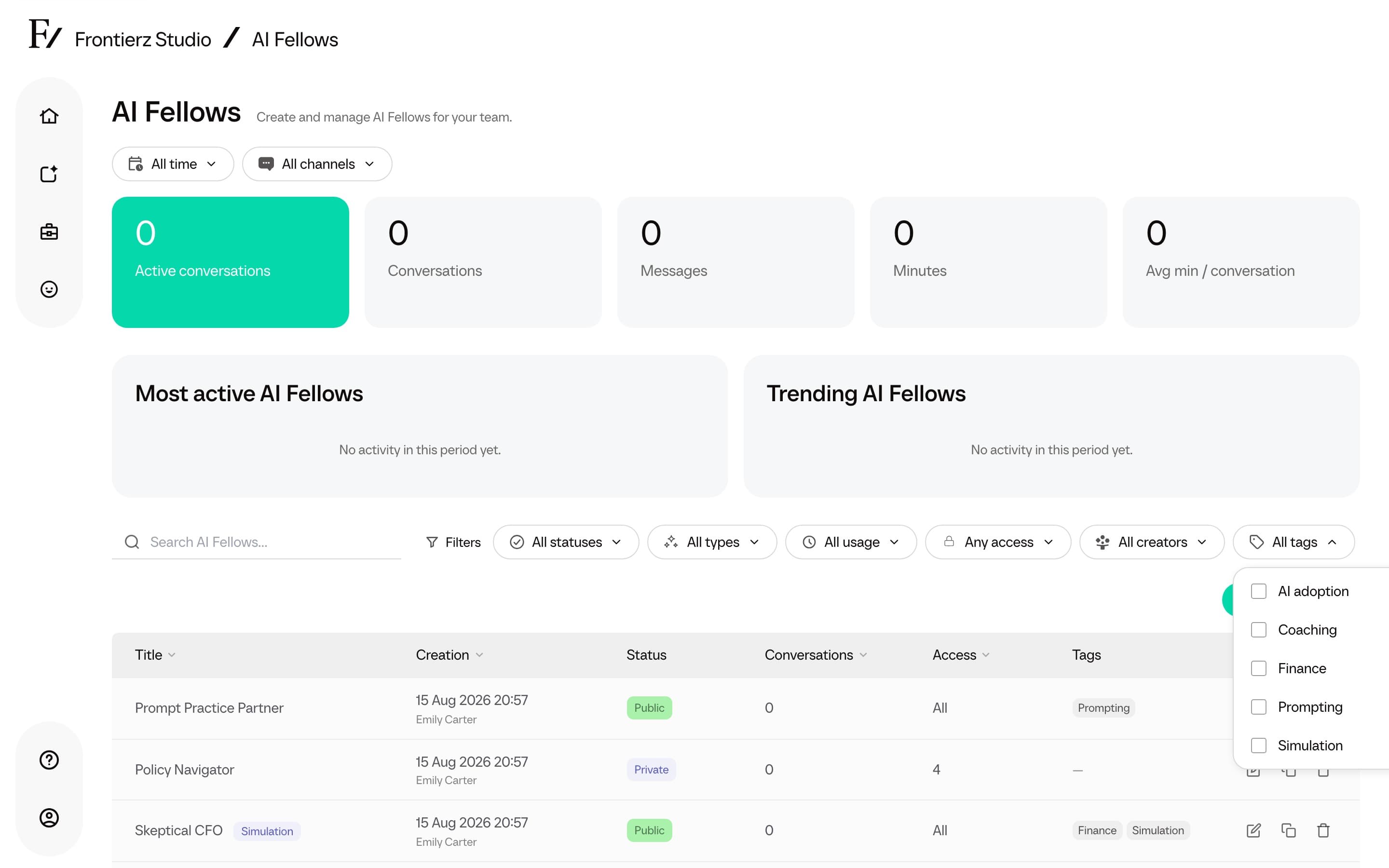 AI Fellows list filtered by Tags